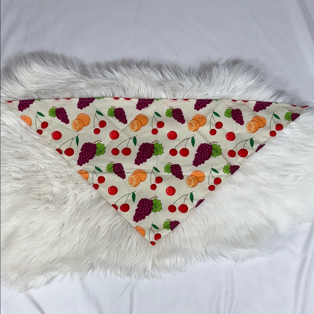 Fruit Patterned Dog Bandana